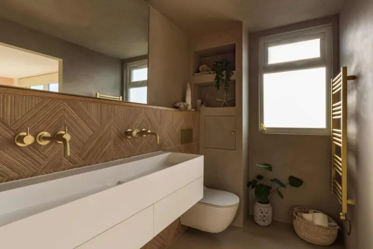 Beautiful Ensuite Featuring Micro-cement