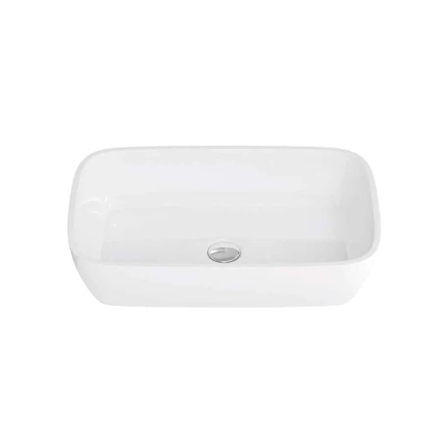 Clearwater Baths Vicenza Natural SRT 590mm Basin – White