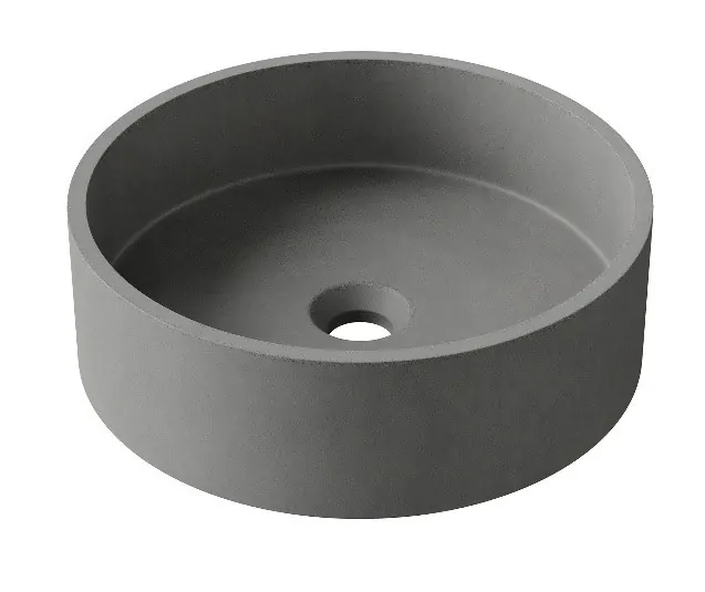 Grey Concrete Vessel Basin