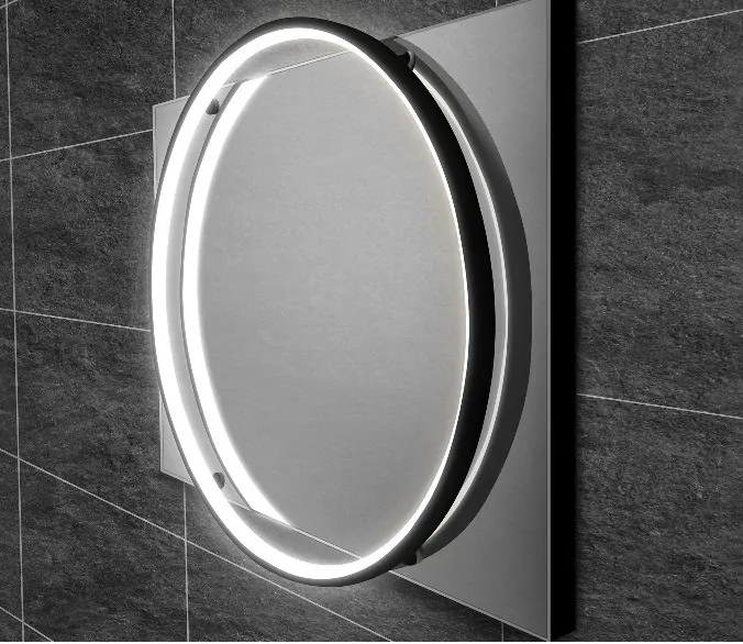HIB Solas Round Illuminated Bathroom Mirror